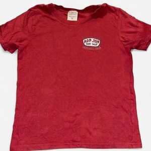 Ron Jon Red Short Sleeve Tee with Crew Neck